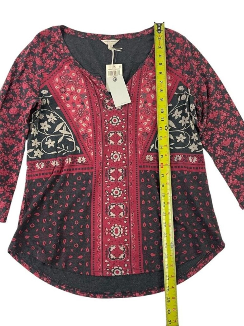 Lucky Brand Peasant Top Womens Size L NWT - Picture 7 of 8